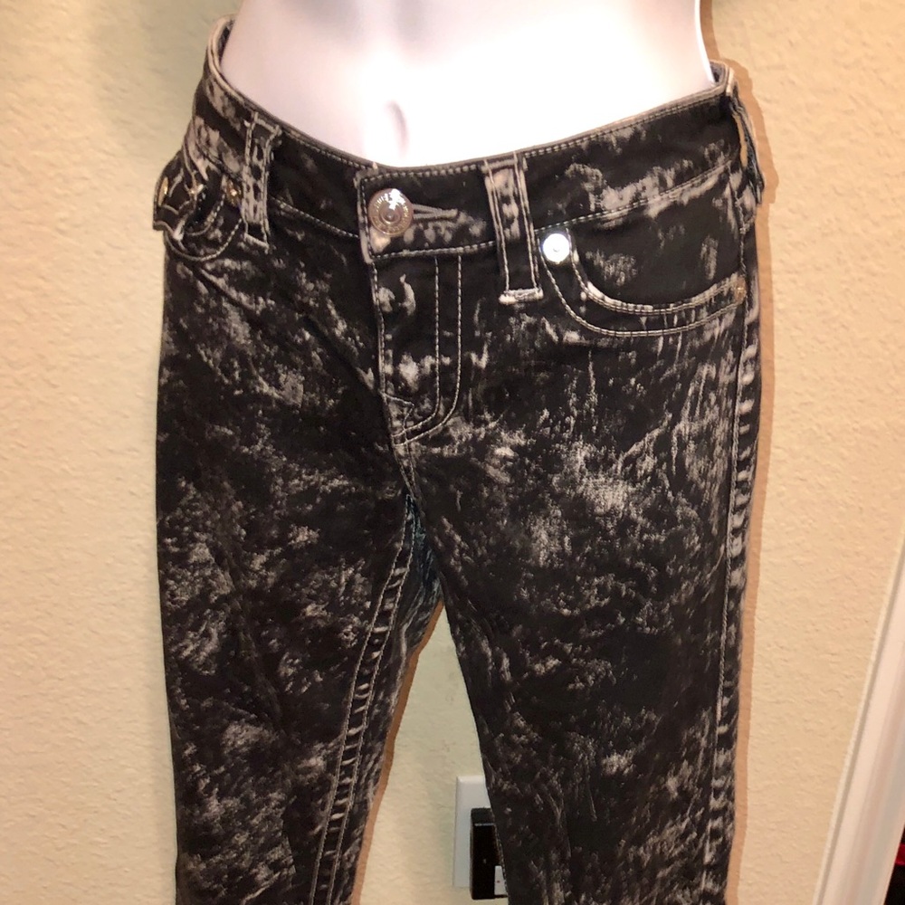 True Religion black and white jean leggings SZ28